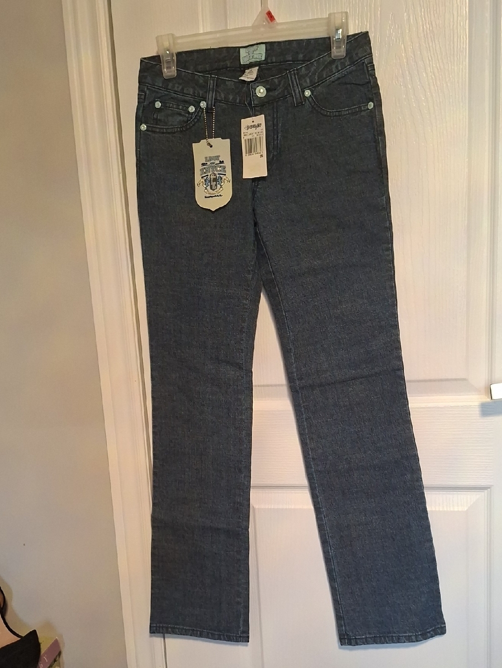 Vintage Enyce Women's Straight-Leg Jeans in Dark Blue